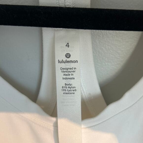 Lululemon Racerback Tank Top – White, Women’s Size 4 - Picture 4 of 7